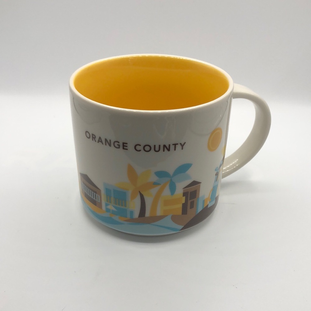 2015  Starbucks You Are Here Collection Orange County 14oz Ceramic Coffee Mug